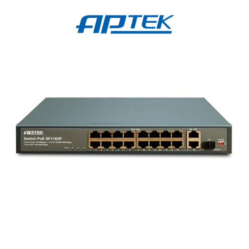 Switch APTEK SF1163P 16 Port PoE