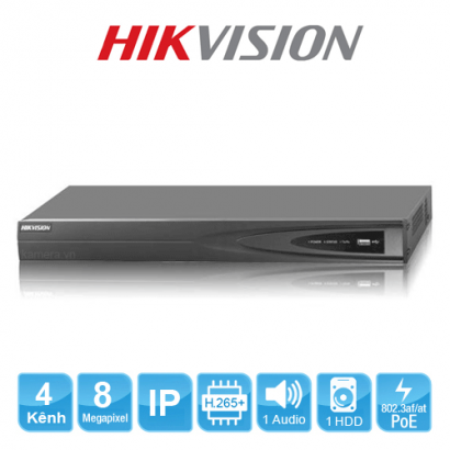 Đầu ghi hình IP HIKVISION DS-7604NI-K1/4P
