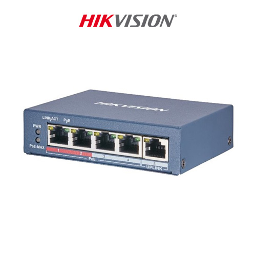 Switch PoE Hikvision DS-3E0105P-E 5 Port